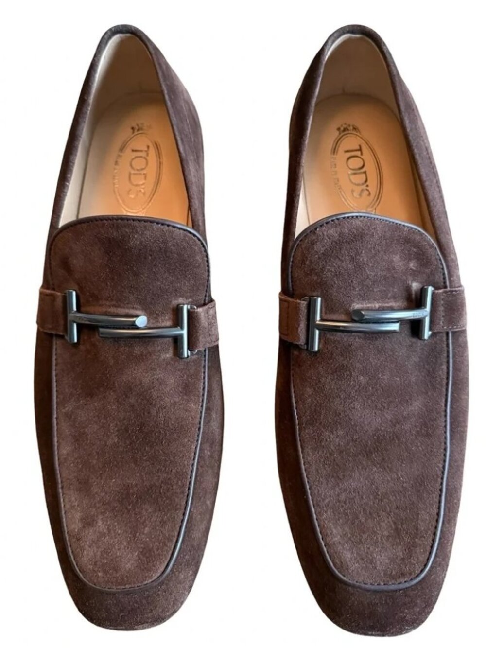 Tod's Men's Dark Brown Suede Slip-Ons